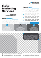 Fototapeta premium Creative Corporate Flyer Design 