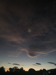 Obraz premium Beautiful sky in the early morning.