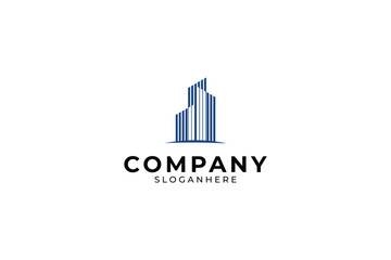 Fototapeta premium Building Tower Logo