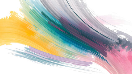 Abstract hand painted textured brush strokes. AI generated image, ai.