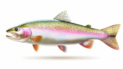 Rainbow Trout Fish, freshwater fish, salmonidae, fishing, angler, catch