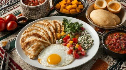 Eastern Breakfast Foods with Creative Plating