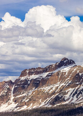 Majestic Utah Mountain Landscape with Snowy Peaks