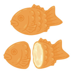 クリーム入りの鯛焼きセット