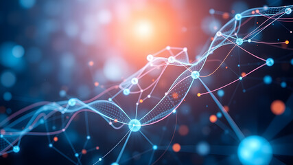 Obraz premium Light Abstract weavy lines. background seamless weavy pattern. AI generated image.