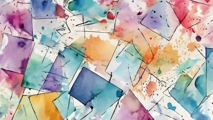 Fototapeta premium Abstract geometric background. Abstract Modern geometric Backgrounds.. AI generated image