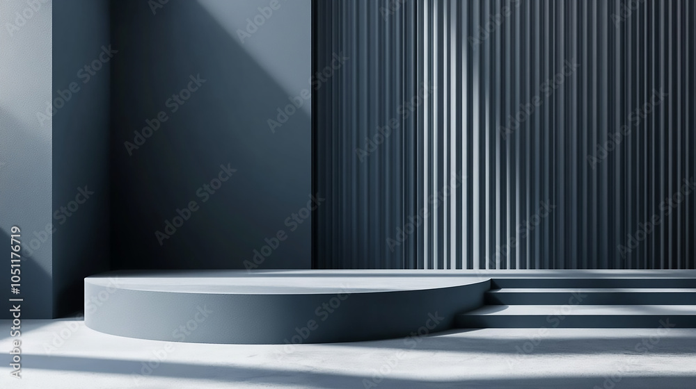 Wall mural empty studio gradient background and display product luxury colourful neon abstract elegant platform