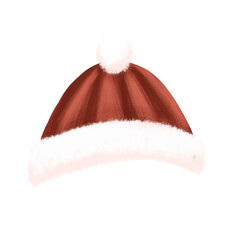 santa claus hat isolated on white