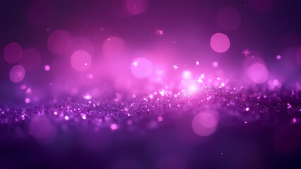 Purple Glitter With Sparkle Of Lights And Stars purple tone blur bokeh light