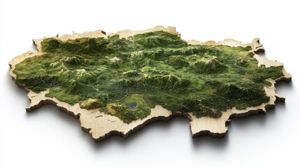 Fototapeta premium Rustic wooden pennsylvania map wall art, unique home decor, gift idea rustic