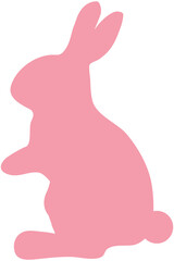 Naklejka premium Silhouette Rabbit