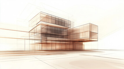 Developers blueprinting office buildings for commercial real estate  Modern Architecture and...