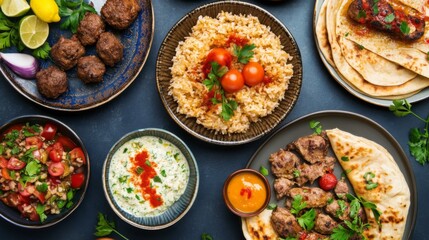 Creative Eastern Food Presentation with Natural Lighting