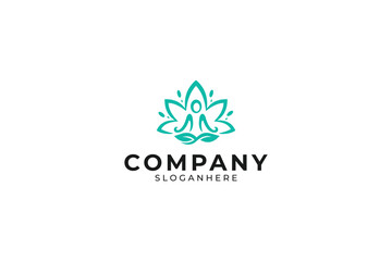 Fototapeta premium Yoga Logo