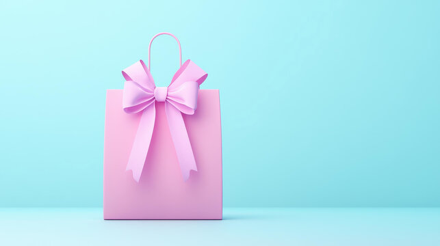 Unique gift bag featuring a custom name tag and festive ribbon, perfect for any special occasion.