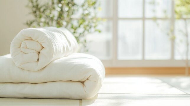 Minimalist Zen Decluttering in Natural Light Perfect for Earth Day or World Environment Day