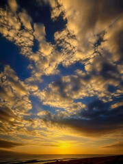 Obraz premium sunset at the beach