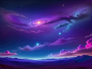 Obraz premium night sky and stars