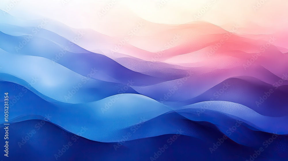 Fototapete simple and modern background with gradient lines and stripes in blue color scheme.image