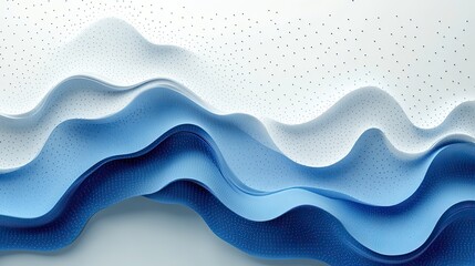 Fototapeta premium simple, abstract background with blue and white gradient and light gray dots, providing clean design for presentations.