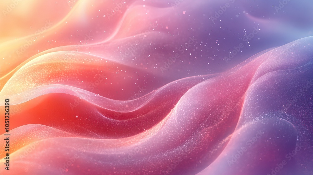Poster soft, pastel wave background with plenty of space for text, perfect for light design concepts.illust