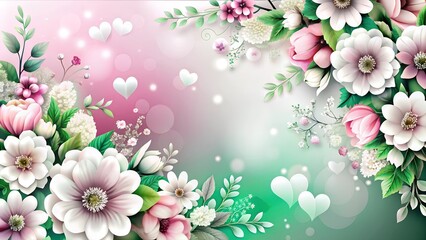 spring background with sakura flowers