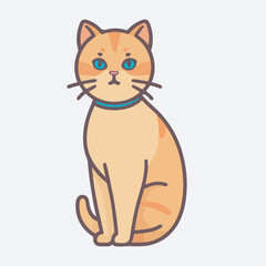 Fototapeta premium Art and Illustration of cat and dog perfect for design