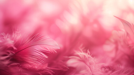 Obraz premium pink feathers background