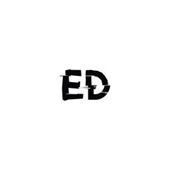 Fototapeta premium EE monogram logo design letter text name symbol monochrome logotype alphabet character simple logo