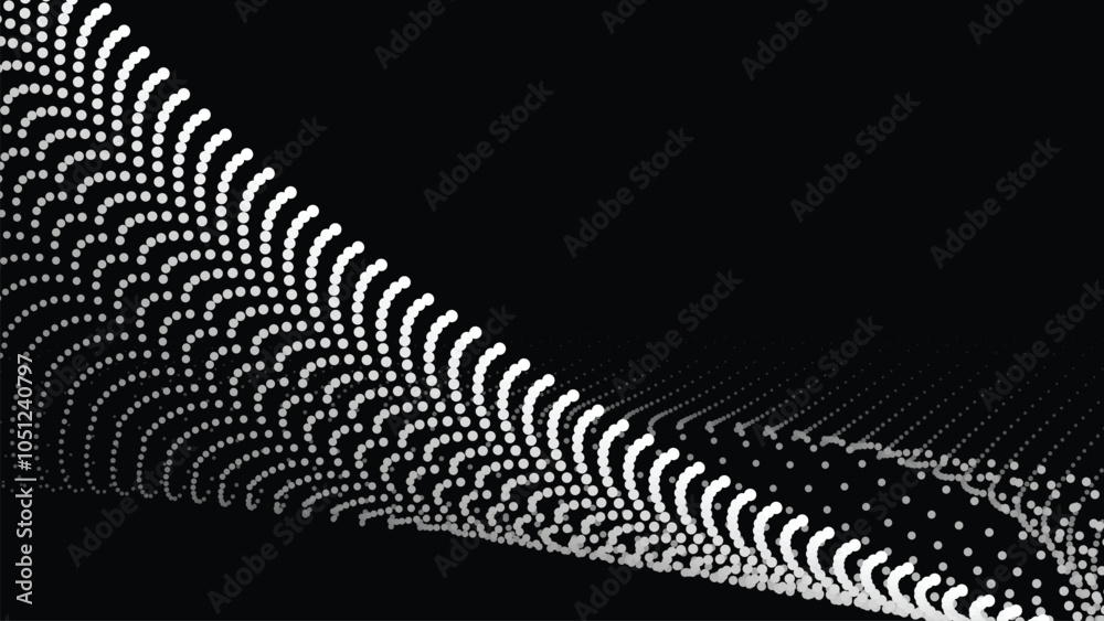 Wall mural black halftone abstract background for backdrop or presentation