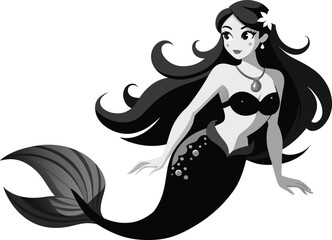 Mermaid silhouette Premium 

