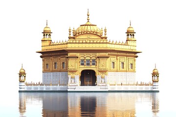 Naklejka premium Beautiful view of Golden temple in Amritsar.