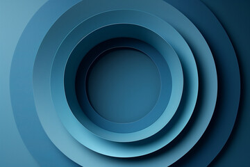 Obraz premium Futuristic paper cut style design featuring a circle shape with shadow