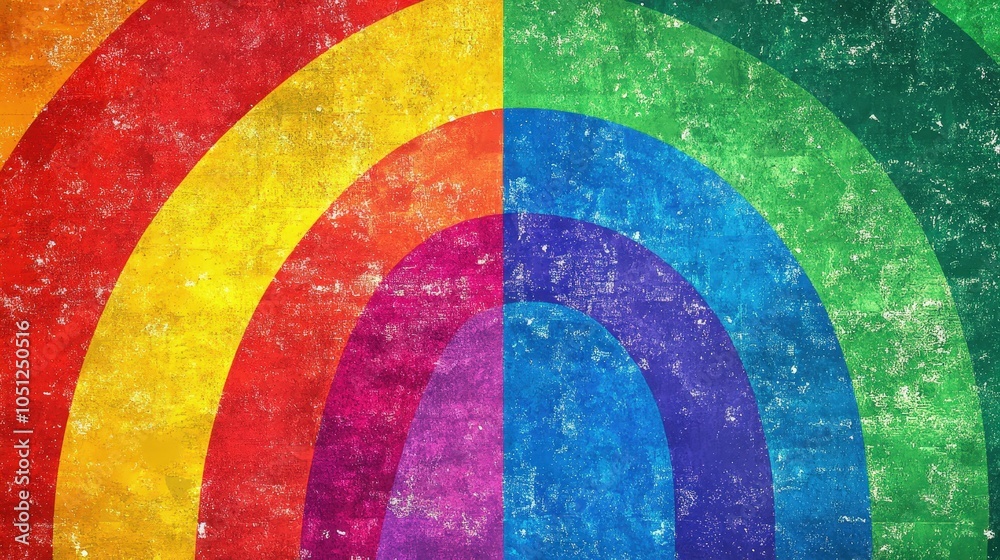Fototapete a cheerful rainbow background with vibrant stripes of color creating a sense of joy and positivity.