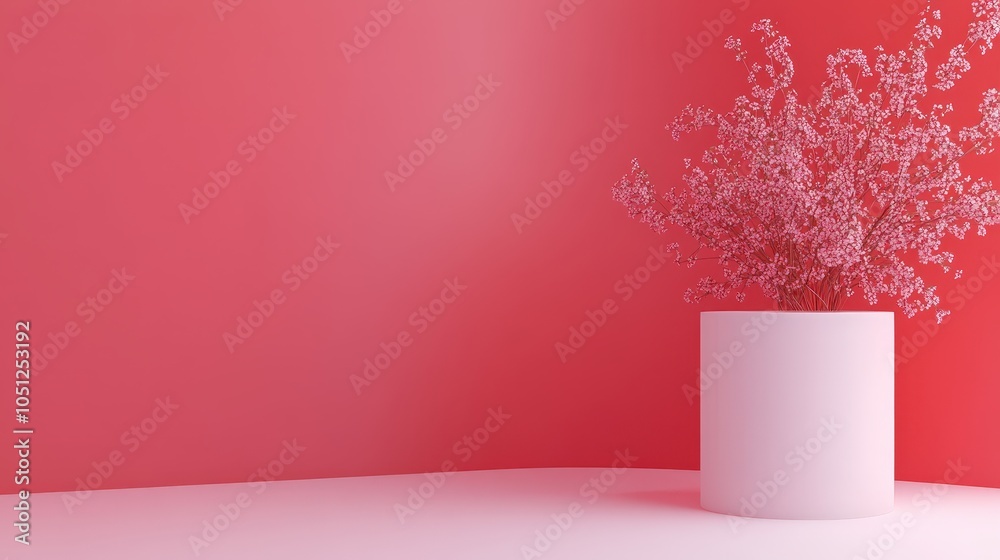 Fototapete a minimalist background showcasing a single bold color with a slight gradient.