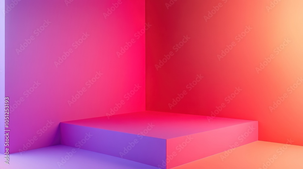 Fototapete a minimalist background showcasing a single bold color with a slight gradient.