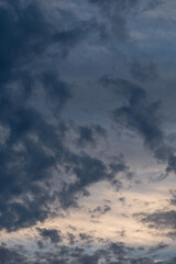 cloudy evening sky
