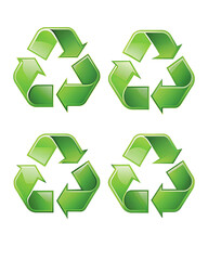 Obraz premium set of recycling symbol