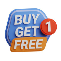 Buy One Get One Free Promotional Graphic