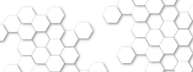 Abstract seamless hexagon pattern background. Abstract hexagon technology design background. Vector Illustration.