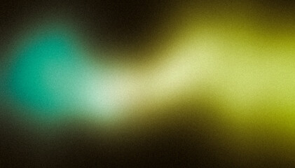 Yellow blue dark color grainy gradient backdrop design. Abstract colorful wave shaped, color flow, Vibrant black, noisy, glowing, dark, website header, cover