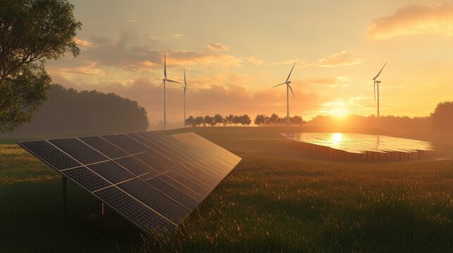 The combination of solar and wind energy offers a robust alternative energy solution.