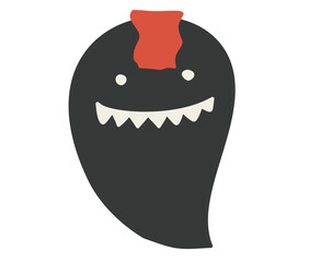 Ghost Halloween season holiday demon evil devil stickers stamps