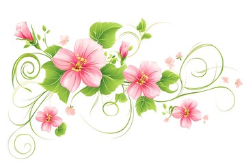 Fototapeta premium Floral abstraction for design.