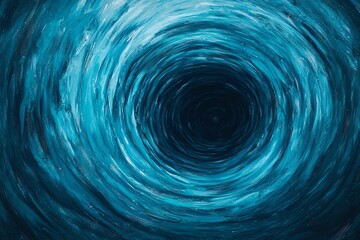 An abstract representation of swirling water in deep blue tones, creating a mesmerizing vortex effect.