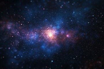 Obraz premium Stunning cosmic scene showcasing a vibrant nebula filled with stars and colors, perfect for space-themed projects.