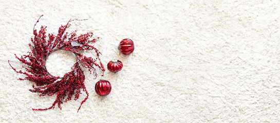 Red Christmas Decor Collection. Home Interior
