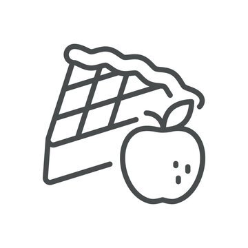 apple pie slice icon clip art preview