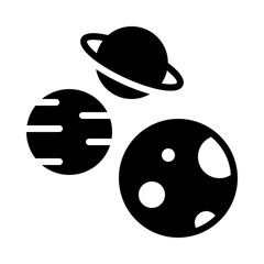 Planets icon glyph