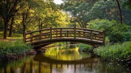 Scenic Bridge View - Bridge stretching over a serene natural landscape, blending with the environment and providing scenic beauty.